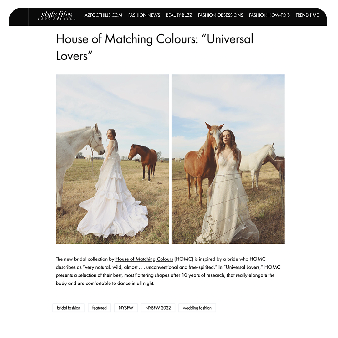 House of Matching Colours: "Universal Lovers"